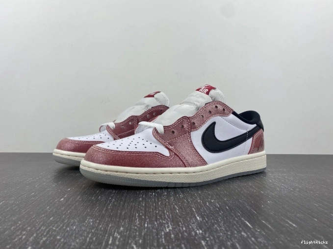 ROOM TROPHY X LOW 'RED OG 1 AIR FN0432-017 BLACK' JORDAN 1203